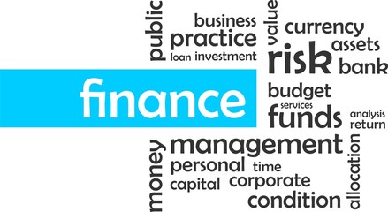 word cloud - finance