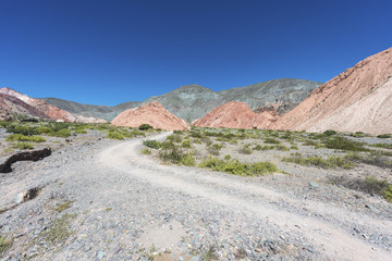 Los Colorados in Purmamarca, Jujuy, Argentina.