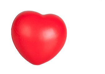  red heart isolated on white background