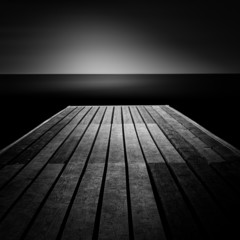 Bootssteg, Langzeitbelichtung