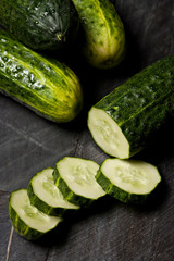 Fresh cucumbers