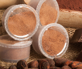 Capsules of chocolate