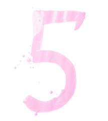 Hand drawn with oil paint digit