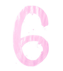 Hand drawn with oil paint digit