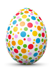 Osterei, Ei, Ostern, gepunktet, Muster, Textur, weiß, Hühnerei