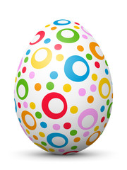 Osterei, Ei, Ostern, gepunktet, Muster, Textur, weiß, Hühnerei