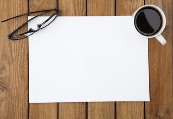 Paper and Coffee On Desk