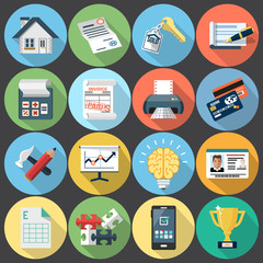 Flat Icons for Web and Applications