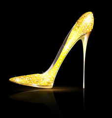 gold shoe