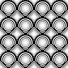 Seamless geometric background, simple black and white stripes ve