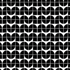 Abstract monochrome tiles seamless pattern.