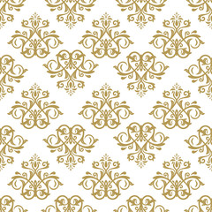 Damask Seamless  Pattern. Orient Background