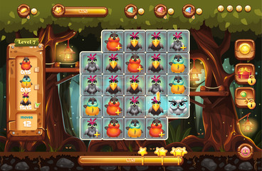 The screen playing field for the game © nearbirds