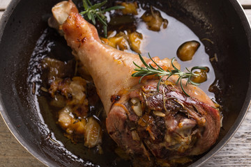 Drumstick of turkey