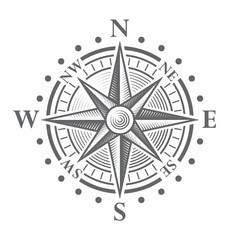 Obraz premium Wektor kompas róża
