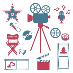 Movie and music icons