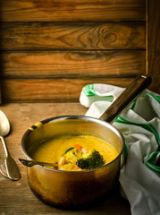 vegetable haricot and broccoli soup