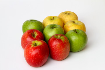 pommes trois couleurs