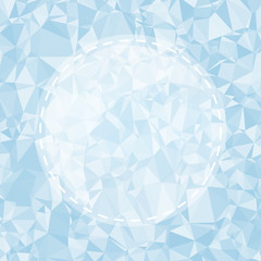 Blue Light Polygonal Mosaic Background, Vector illustration