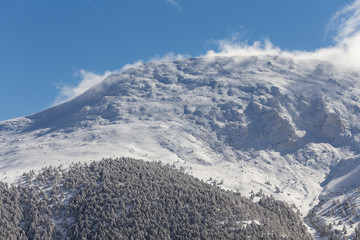 Paisaje Nevado en la Sierra de Madrid