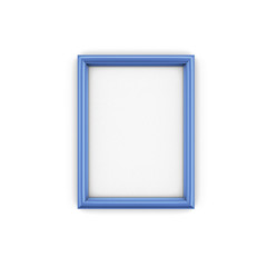 Blue Picture Frame isolate on white