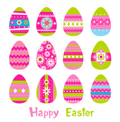 Easter eggs in vector