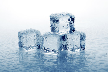 Naklejka na ściany i meble Ice cubes