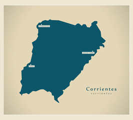 Modern Map - Corrientes AR