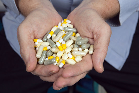 Handful Of Medicines Pills