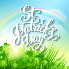 St. Patrick's Day poster. Vector illustration