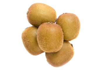 Kiwi fruit isolated on white background