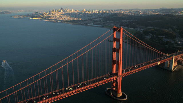 Aerial view Golden Gate Bridge, San Francisco, USA
