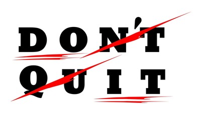 don't quit DO IT motivational icon - 76914959