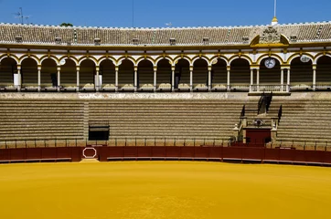 Fotobehang Spanish bullfight arena Sevilla © lenpri