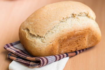 Freshly baked white bread