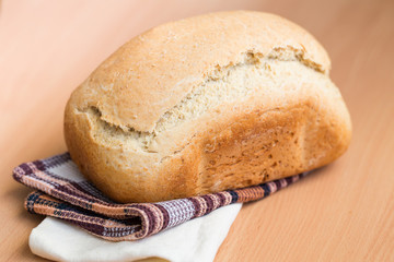 Freshly baked white bread