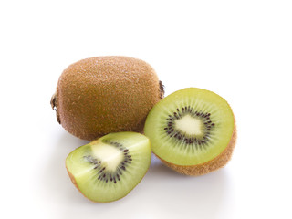 Kiwi fruit isolated on white background