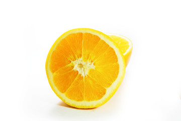 Orange fruit isolated on white
