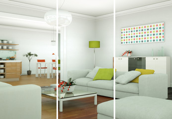 moderne Wohnung Interieur Design