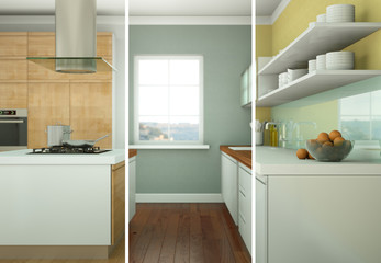 moderne Küche Interieur Design