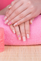 Naklejka premium Manicure
