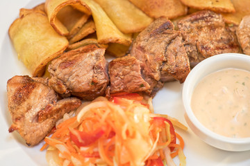 Grilled pork