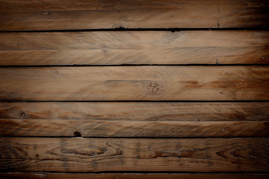 Wood background with horizontal planks