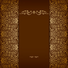 Elegant background with lace ornament