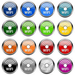 WIFI Button bunt  #150127-02