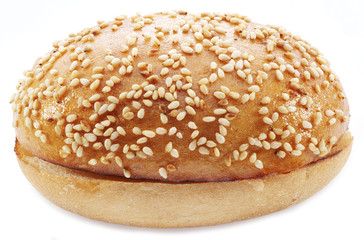Hamburger isolated on a white background.
