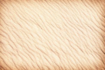 Rippled sand in desert.
