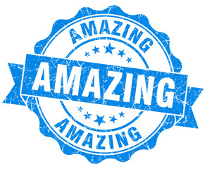 Fototapeta premium amazing blue vintage isolated seal