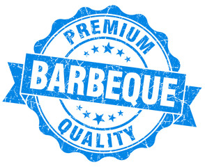 barbeque blue vintage isolated seal