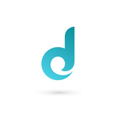 Letter D logo icon design template elements